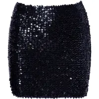 Cottelli collection Black Sequin Party Skirt