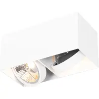 QAZQA Design spotlight med rektangulær AR111 2-lys - Box