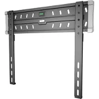 Hama FIX TV Wall Bracket Premium - Monteringssæt (vægbeslag, vibrationsisolator, monteringsskabelon) - for Tv - aluminium, stål, krombelagt plastik - sort - skærmstørrelse: 32-65 - vægmonterbar