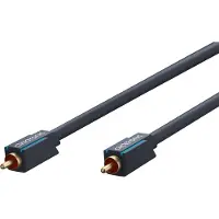 ClickTronic 2m Audio Cable, RCA, Hanstik, RCA, Hanstik, 2 m, Blå, Guld