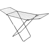 Metaltex Vulcano vasketørrestativ, sort Epoxy-belagte stålrør, plast 1 stk (407502034)