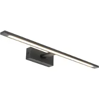 QAZQA Moderne væglampe sort 62 cm inkl. LED IP44 - Jerre