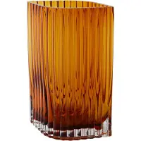 AYTM Folium vase 25 cm Amber