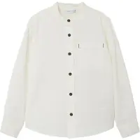 Name it Skjorte - NkmFish - White Alyssum/Solid - - 11-12 år (146-152) - Skjorte