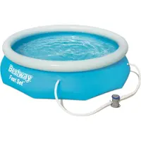 Bestway Fast Set 57266, 3638 L, Oppustelig pool, Blå, 8,31 kg