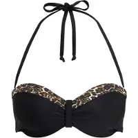LASCANA Bikinioverdel 'Adele' kit / brun / mørkebrun / sort