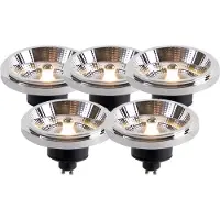 LUEDD Sæt med 5 GU10 LED pærer AR111 11W 820lm 3000K