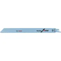 Bosch flexible for Metal S 1122 BF - Sabelsavsklinge - for metalrør, plademetal, ikke-jernholdigt metal, stå, solide rør, profiler - 2 stykker - S-skaft - længde: 225 mm - bredde: 19 mm
