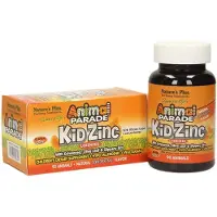 NaturesPlus , Animal Parade, Kid Zinc, Tangerine, 90 Animal-Shaped Lozenges