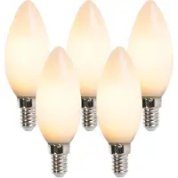 LUEDD Sæt med 5 E14 LED stearinlys pærer B35 2W 180lm 2350K