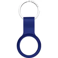 Puro Icon - Taske til airtag - med krog - silicone - mørkeblå - for Apple AirTag