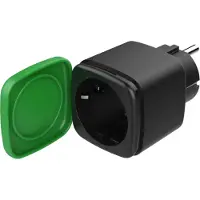 Deltaco SH-OP01 - Smart stik - trådløs - 802.11b/g/n - 2.4 Ghz - sort, grøn