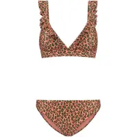 Shiwi Bikini 'BOBBY' neongul / lys pink / rustrød / sort