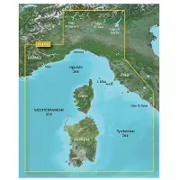 Garmin Søkort For Det Liguriske Hav Korsika Og Sardinien