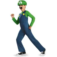 Disguise Forkl?d drenge Luigi Classic Costume Medium Apple Green Endeavour