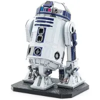 Star Wars Metal Earth 3D Puzzle Premium Series R2-D2 - Metal Puslespil - Bygbare models?t til voksne Udfordrende niveau 7,19 X 5,51 X 9,5 cm
