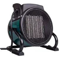 Vonroc Ventilator & Varmeblæser - 2000W | 20m2 - Keramisk | 3 Indstillinger | Bærbar til Bolig, Camping og Garage | Grøn