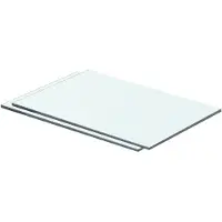 vidaXL Hylder Glaspanel Klar - 40 X 20 cm / 2