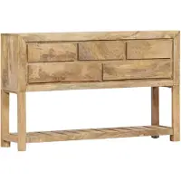 vidaXL skænk i massivt mangotræ 120 x 30 x 75 cm