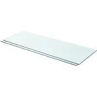 vidaXL Hylder Glaspanel Klar - 80 X 30 cm / 2