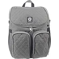 Dooky Pusletaske Rygsæk - 2 i 1 - Grey Melange - - OneSize - Pusletaske