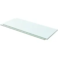 vidaXL Hylder Glaspanel Klar - 60 X 20 cm / 2
