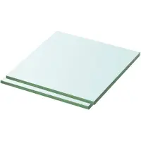 vidaXL Hylder Glaspanel Klar - 30 X 25 cm / 2
