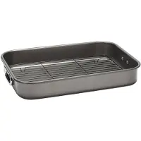 Patisse pande med rist 41,6 x 6,4 x 30,5 antracit stål