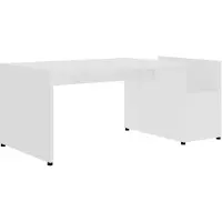 vidaXL sofabord 90x45x35 cm konstrueret træ hvid