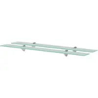 vidaXL svævehylder 2 stk. 90 x 20 cm 8 mm glas