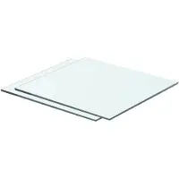 vidaXL hylder 2 stk. glaspanel 40 x 30 cm klar