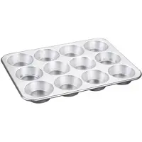 Nordica Nordic Ware Natural Aluminium Commercial Muffin Pan 12 Cup 12 Cup
