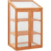 vidaXL Drivhus 60x45x100 Cm Fyrretræ - orange