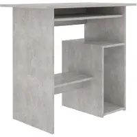 vidaXL skrivebord betongrå 80x45x74 cm spånplade