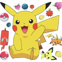 RoomMates Pokemon Pikachu Gigant Wallsticker