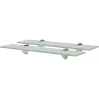 vidaXL svævehylder 2 stk. 50 x 20 cm 8 mm glas