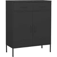vidaXL Opbevaringsskab 80x35x101,5 Cm Stål - Antracitgrå