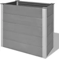 vidaXL Forhøjet Plantekasse Wpc - 100 x 50 x 91 cm