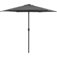 vidaXL Haveparasol Med Aluminiumstang 270x246 Cm - Antracitgrå