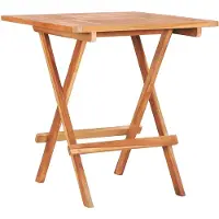 vidaXL Foldbart Bistrobord 60x60x65 Cm Massivt Teaktræ