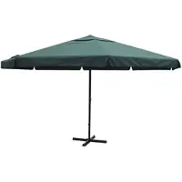 vidaXL Parasol Aluminium - Grøn / 500 cm