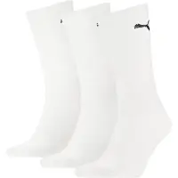 Puma Sokker Crew 3-pak - Hvid, størrelse 43-46