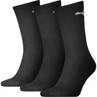 Puma Sokker Crew 3-pak - Sort, størrelse 35-38