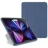 Pipetto Original Origami No1 - Flipomslag til tablet - termoplastisk polyuretan (TPU) - marineblå - 11 - for Apple 11-inch iPad Pro (1. generation, 2. generation, 3. generation)