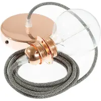 Creative Cables Rd74 Zigzag 50 Cm Hængende Lampe Pendel Til Lampeskærm