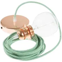 Creative Cables Rz06 Zigzag 50 Cm Hængende Lampe Pendel Til Lampeskærm