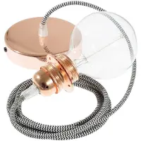 Creative Cables Rz04 Zigzag Diy 1 M Hængende Lampe Pendel Til Lampeskærm