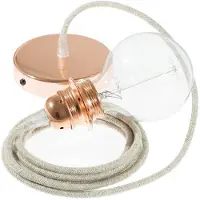 Creative Cables Rn01 2 M Hængende Lampe Pendel Til Lampeskærm