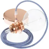 Creative Cables Rz12 Zigzag Diy 1 M Hængende Lampe Pendel Til Lampeskærm