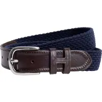 Hackett London Hackett Londontil mænd. HM413225 Faldskærmslæderbælte navy (S), Casual, Polyester, Blå